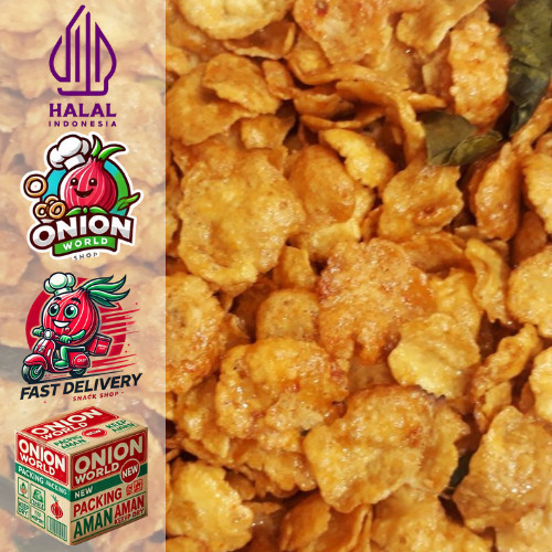 

UWD EMPING THAILAND 100gr Emping Thailand Daun Jeruk Emping Thailand Pedas Manis Emping Thailand