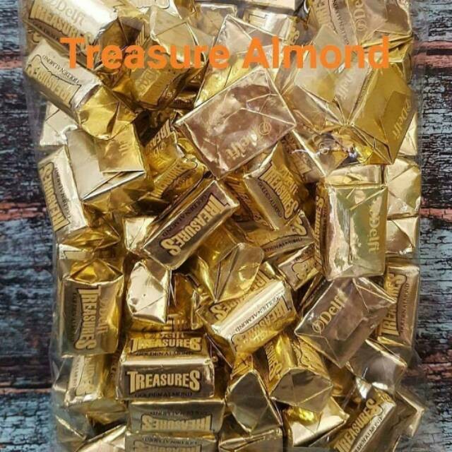 

Delfi treasure almond uk 500gr isi 48pcs TERMURAH