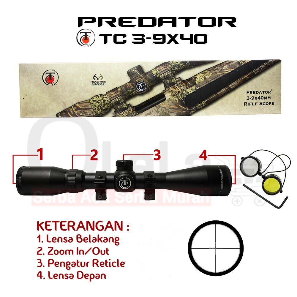 TELESKOP PREDATOR TC 3-9X40