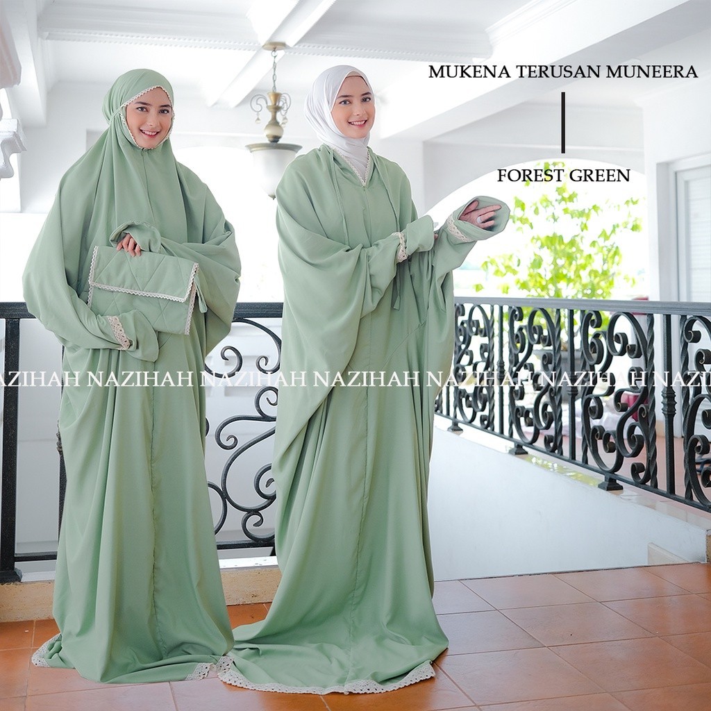 Mukena Terusan Premium Mewah Polos