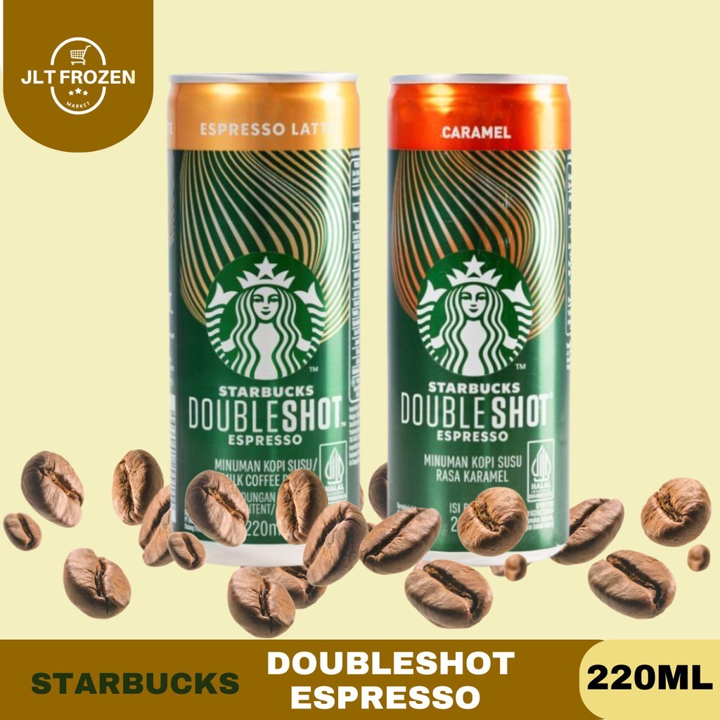 

Starbucks Doubleshot Espresso Latte 220ml / Doubleshot Espresso Caramel 220ml / Coffe Drink / Doubleshot Espresso / Kopi Espresso