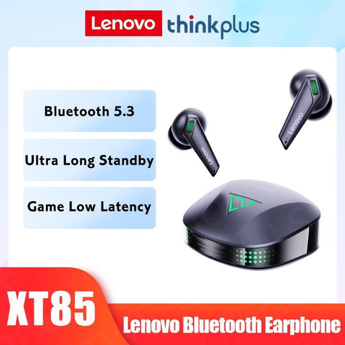Lenovo XT85 Wireless Bluetooth Gaming Earphones Headset 5.3 TWS - XT85 Hitam