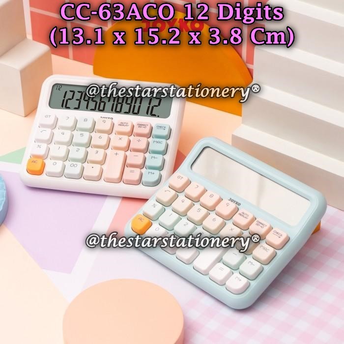 

(1 Biji) GROSIR Kalkulator JOYKO CC-63ACO 12 Digits Check Correct / Calculator Joyko CC-63ACO CC-63