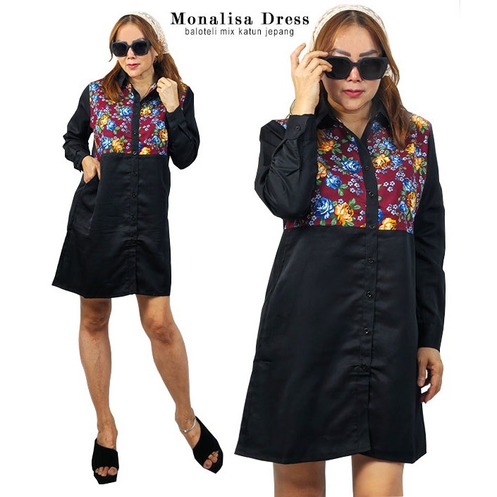 Monalisa Dress - MM Fashion (MM) - One Size - Matt Baloteli Mix Katun Jepang