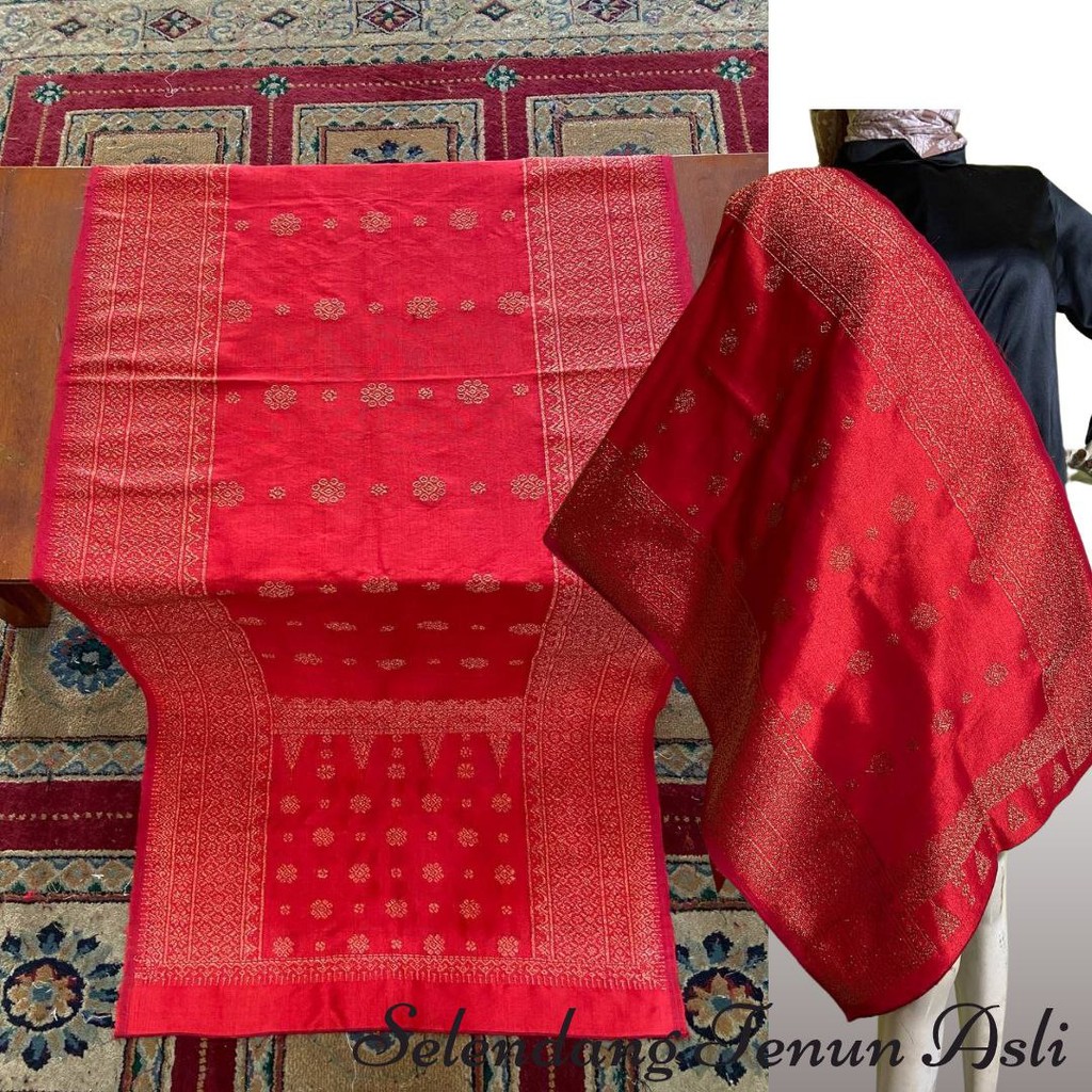Dian Songket - Selendang Songket Tenun Asli Khas Palembang Berbagai Macam Warna Dan Motif