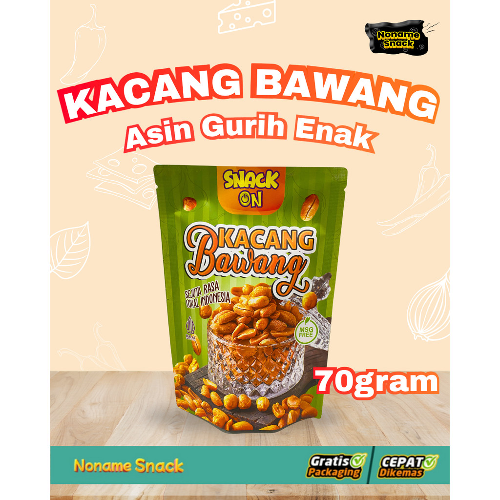 

Snack On Kacang Bawang Goreng Gurih 70gr