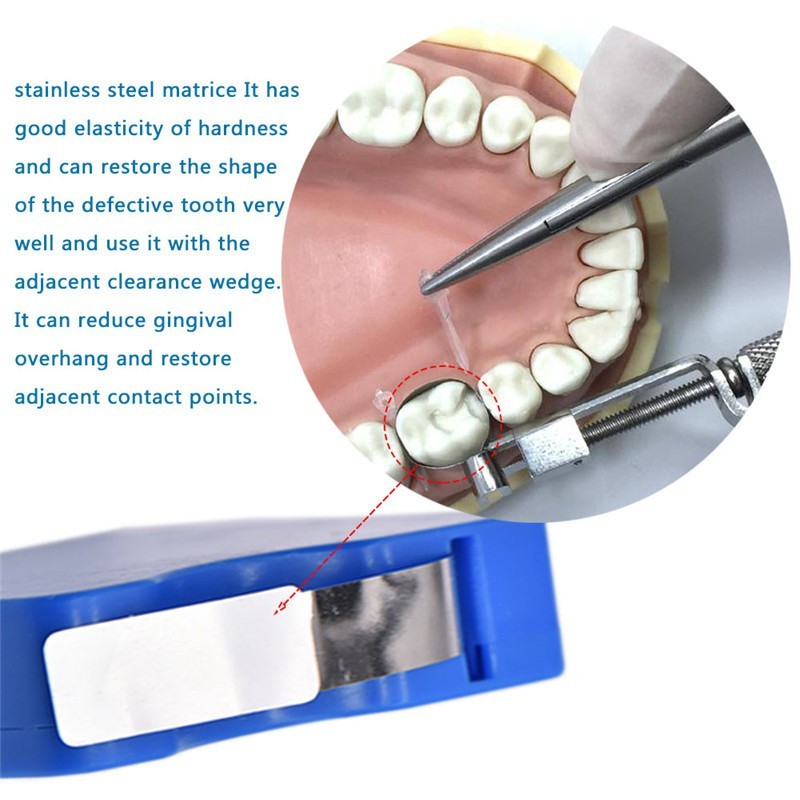 Dental Matrix Band / Mylar Seluloid Celluloid Strip / Dental Matriks Plastik Transparan Strip