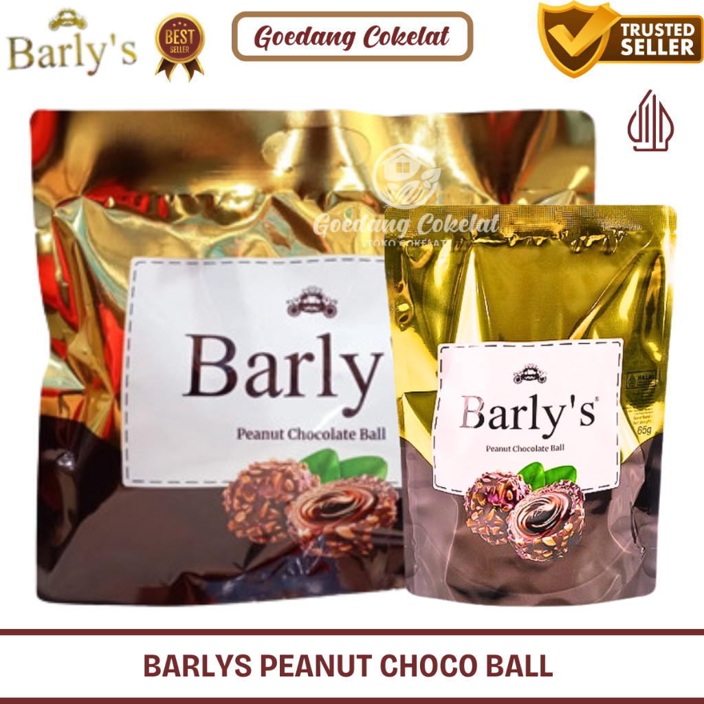 

rakkist BARLY'S Peanut Chocolate Ball Cokelat Bulat Bola Coklat Isi Peanut Hazelnut Coklat 221g 195g