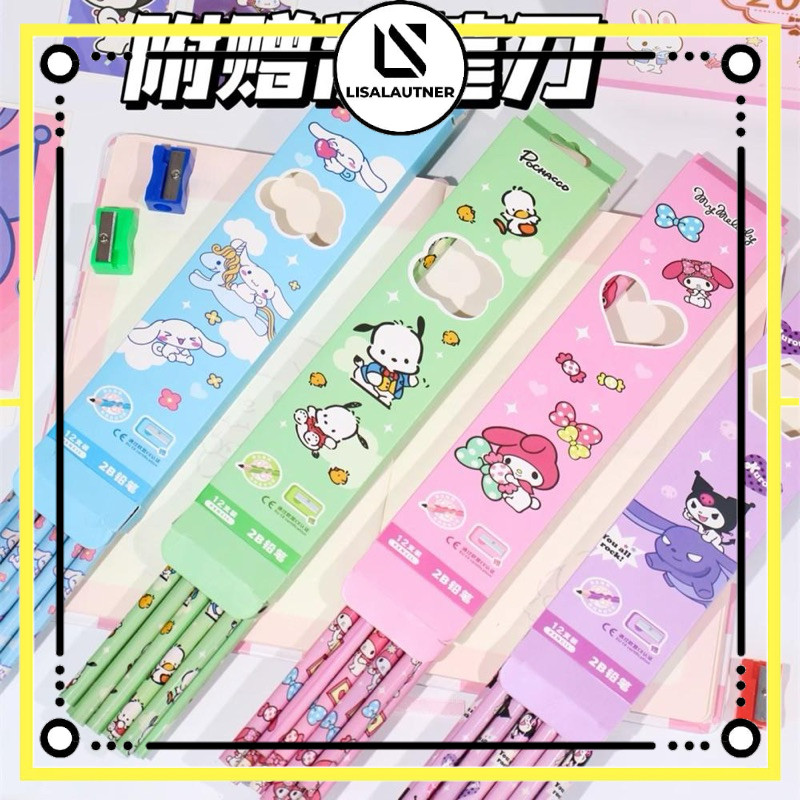 

pensil karakter anak pensil sekolah sanrio anak