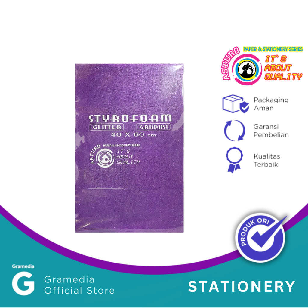 

Styrofoam Glitter Asturo 40 X 60Cm
