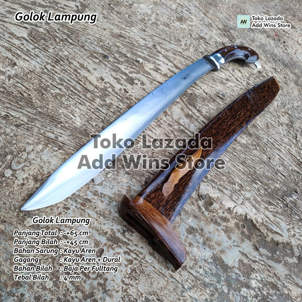 Agustinashope27 GOLOK LAMPUNG GOLOK TEBAS KAYU BAJA PER ASLI
