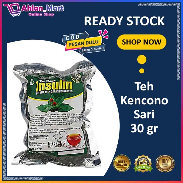 

Daun Teh Insulin Diabetes Kencono Sari