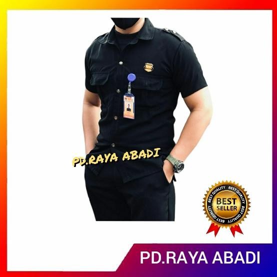 SERAGAM SAFARI TERMURAH / SAFARI SATPAM / STELAN SAFARI SATPAM - Biru, XS