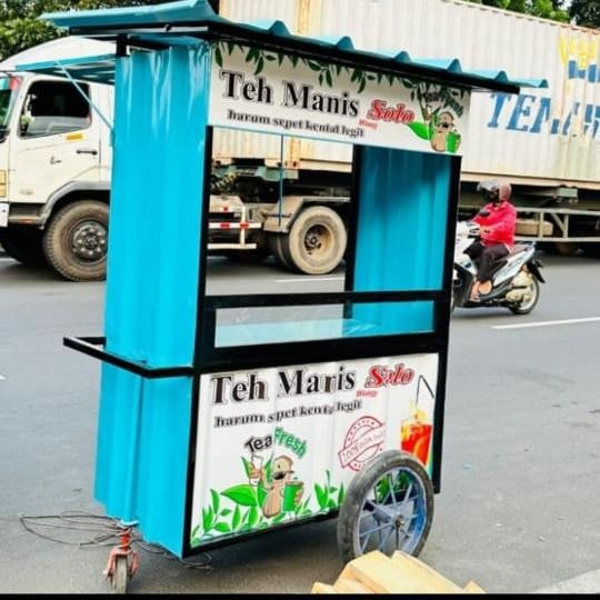 gerobak es teh solo gerobak es teh murah gerobak besi