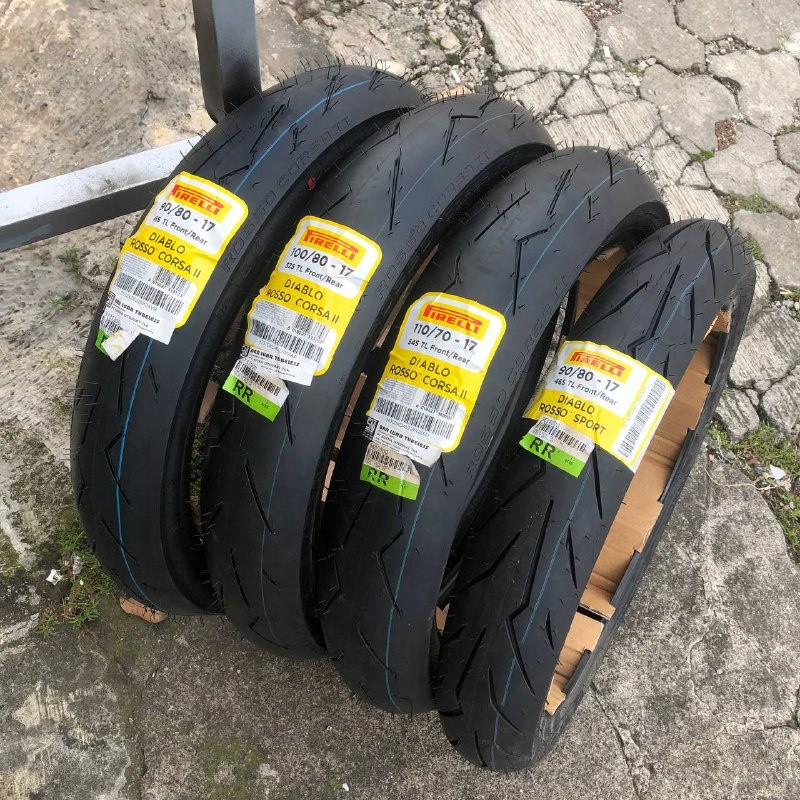 Ban Pirelli Diablo Rosso Corsa II 90/80 100/80 110/70 Diablo Rosso Sport Ring 17 Soft Compound Mediu