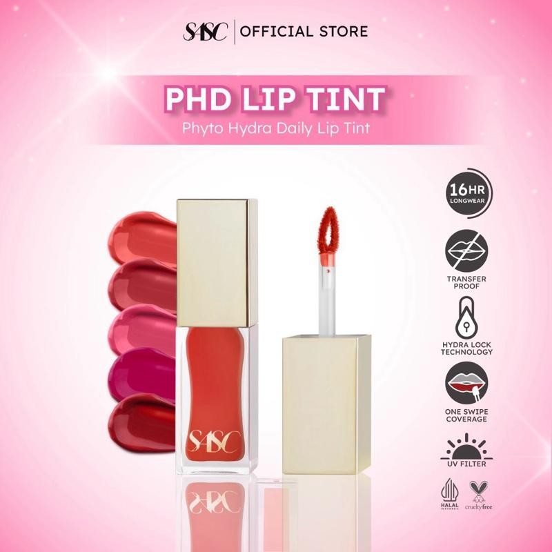 AB - SASC Phyto Hydra Daily Lip Tint [7ml]/ Longlasting Lip Tint Melembabkan Waterproof Transferproo