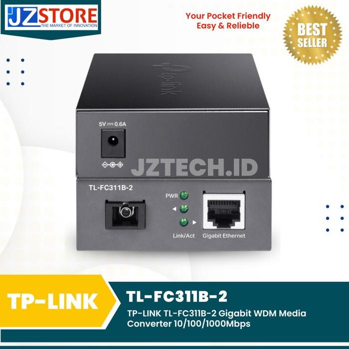 TPLINK TL-FC311-2 Gigabit WDN Media Converter 10/100/1000Mbps - FC311A-2New Stock