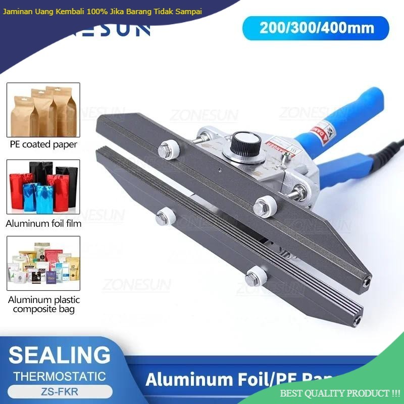 

ZONESUN sealing machine Constant Heat Handheld Sealer Sealing Machine Mylar Aluminum sealer Foil Bag sealer ZS-FKR200C