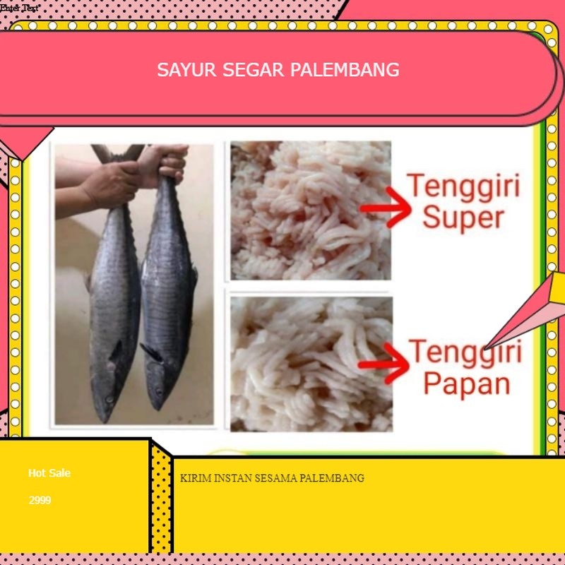 

Ikan Giling Tenggiri Fresh - Palembang