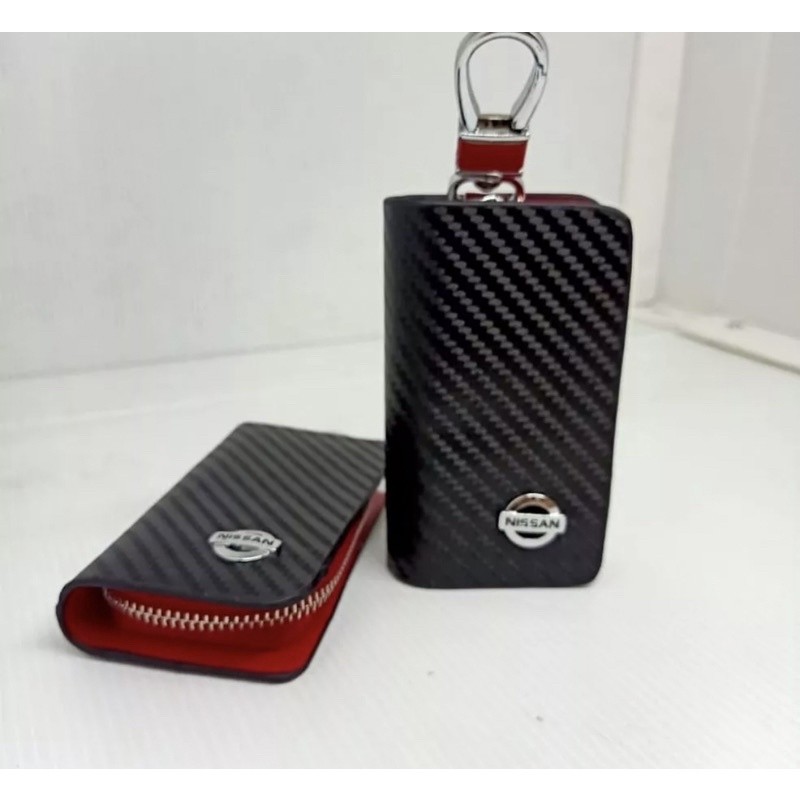 dompet stnk mobil nissan carbon wallet key