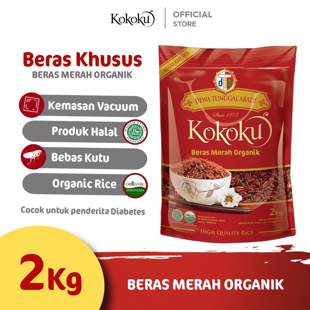 

KOKOKU - Beras Merah Organik 2kg