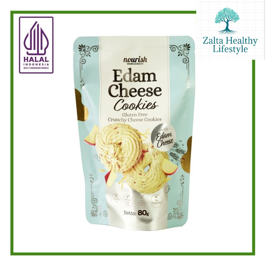 

ORGANIK - Cheese Edam Cookies Gluten-Free – Kue Kering Keju 80gr Bebas Gluten - SD2