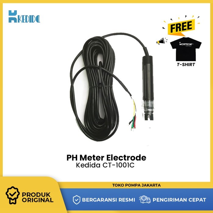 PH Meter Electrode Kedida CT-1001C Probe Elektroda CT1001C for CT6659