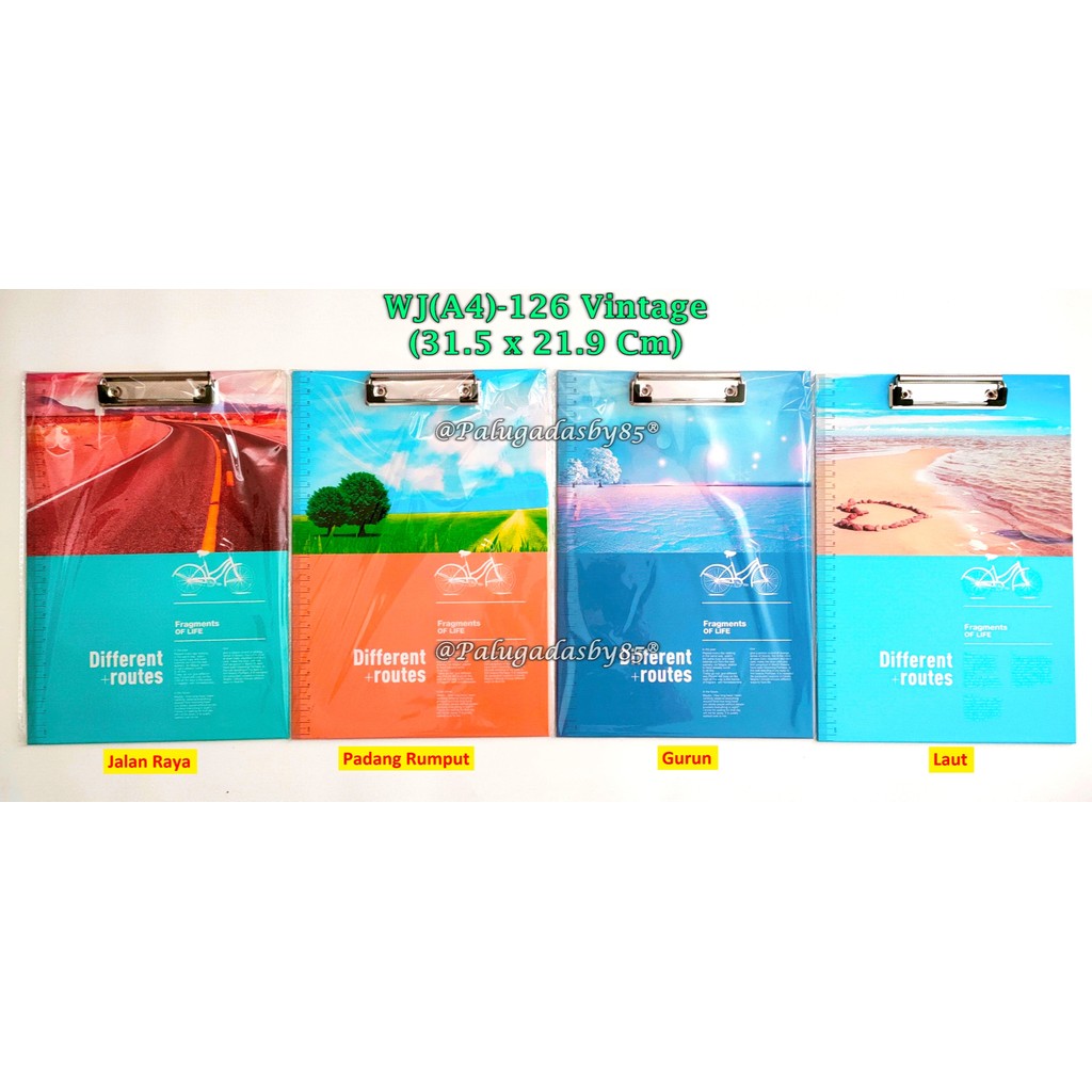 

(1 Biji) Clip Board Vintage 31.5 x 21.9 Cm / Papan Ujian Vintage A4 / Clipboard GXIMP WJ(A4)-126