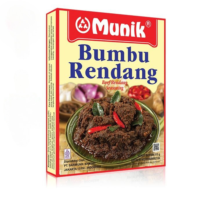 

Bumbu Rendang Munik - 115 gr / bumbu rendang instan / bumbu rendang