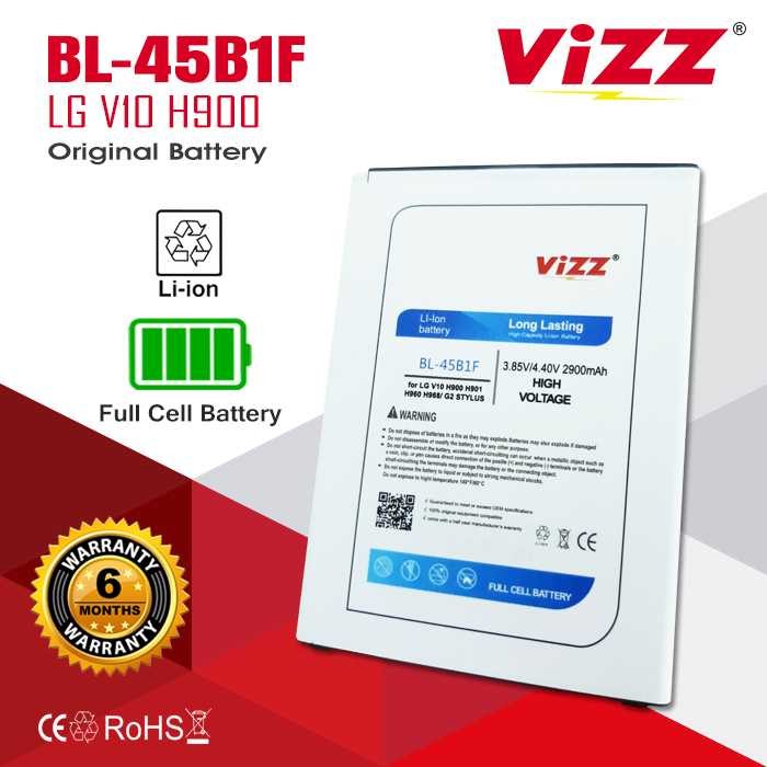 VIZZ Baterai LG V10 BL-45B1F H900 Original