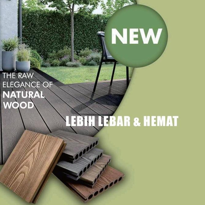 WPC Decking Outdoor Lantai Decking Tile Kayu WPC Lantai Kayu CHAMPIONCO
