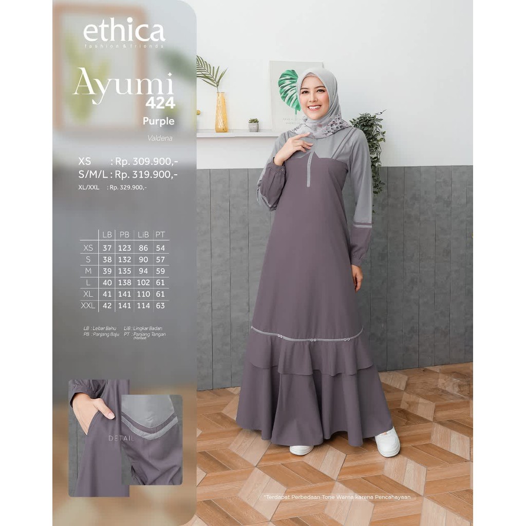 ETHICA  GAMIS DEWASA  AYUMI 424 PURPLE