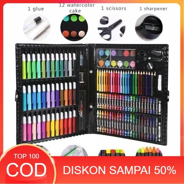

Crayon Set 150 pcs / Krayon Set / Art Set / Perlengkapan Menggambar