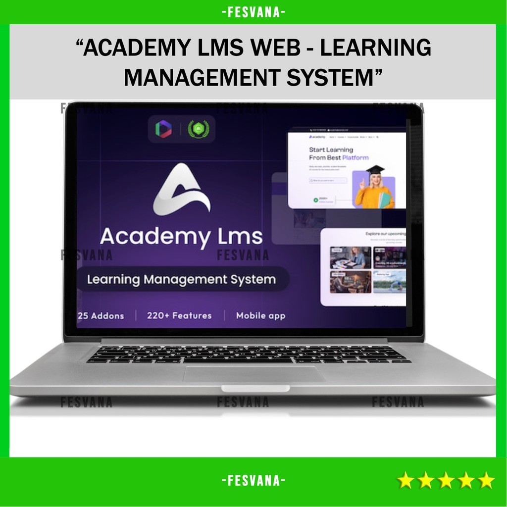 SOURCE CODE APLIKASI WEB ACADEMY LMS WEB - LEARNING MANAGEMENT SYSTEM D166 FESVANA