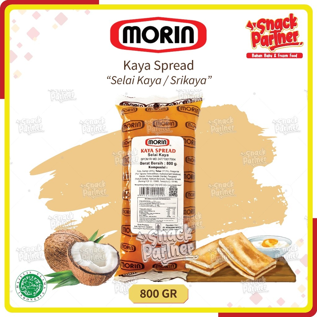 

MORIN | KAYA SPREAD 800 GR - Selai Isian Filling Roti Srikaya Sarikaya 800GR