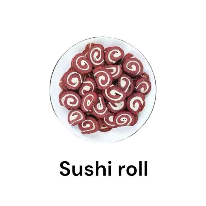 

DOG JERKY CEMILAN ANJING SNACK ANJING DOG TREAT DAGING SAPI ANJING SNEK ANJING PORK CHICKEN DOG SNACK - Sushi Roll, Hijau