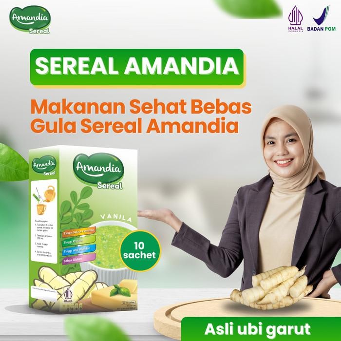 

Sereal Diet Sehat Amandia 300 gram - Gluten Free, Aman Diabetes, Indeks Glikemik Rendah, Halal BPOM