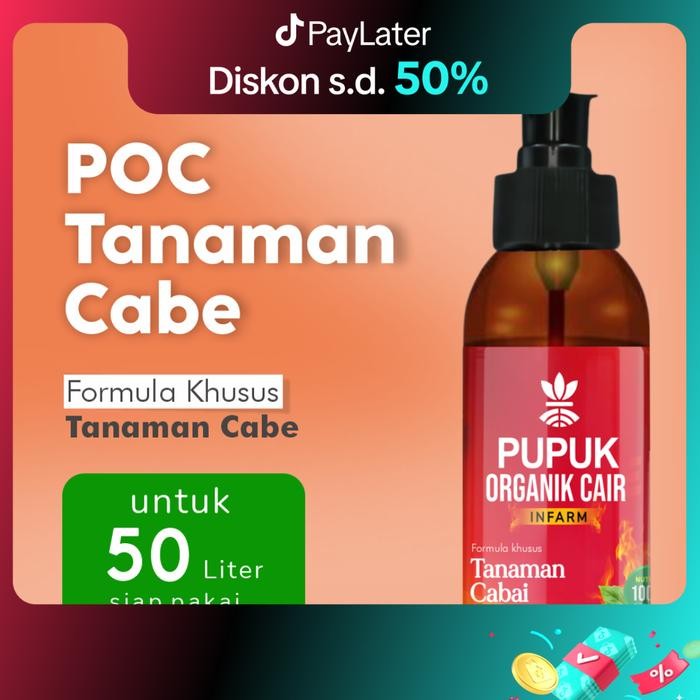 Infarm Pupuk Orgnaik Cair Tanaman Cabai 100 Ml Pupuk Cabai Organik Pupuk Tanaman Organik - Poc cabai