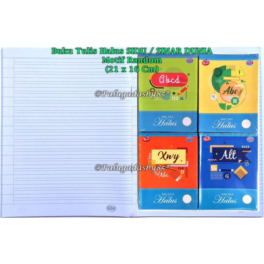 

(1 Pak/10 Buku) Buku Halus SIDU 38 / Buku Tulis Halus Sidu 38 / Buku Halus Sinar Dunia 38 (Pak/10)