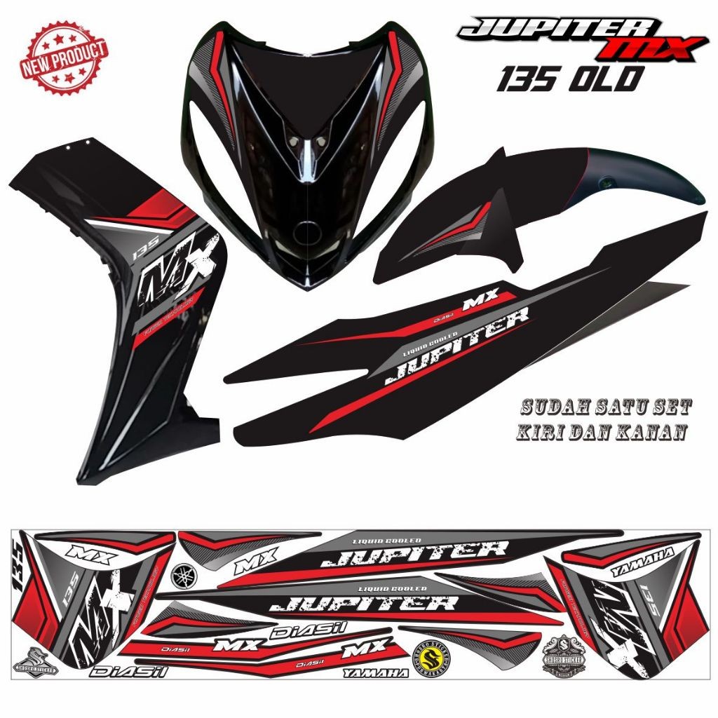 STIKER JUPITER MX OLD / STRIPING JUPITER MX 135 OLD STIKER LIST