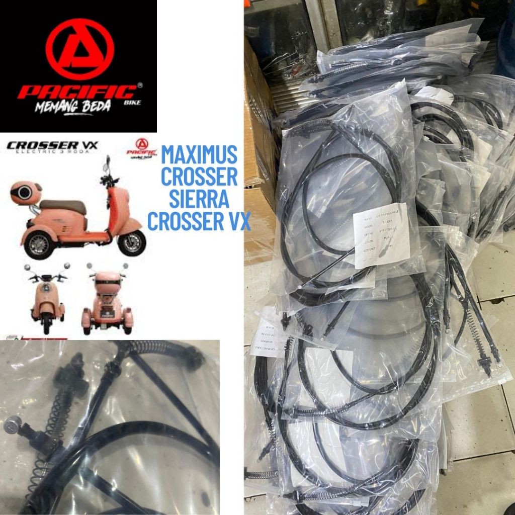 PACIFIC EXOTIC Tali rem Selis Roda tiga roda 3 Sepeda listrik E-bike Crosser Sierra Maximus 1 set De