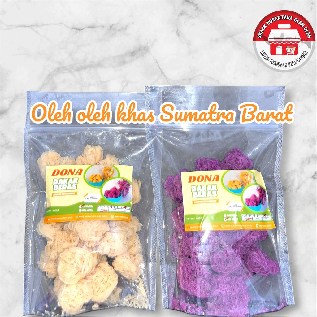 

Dakak Beras Ubi Ungu & Original 150gr – Camilan Tradisional Khas Sumatera Barat