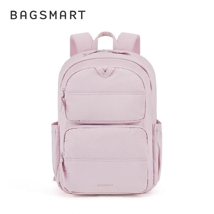 BAGSMART 【Promosi produk baru】Ransel Multi-Kantong dengan Kapasitas Besar, Tas Laptop 15,6 inci, Tas