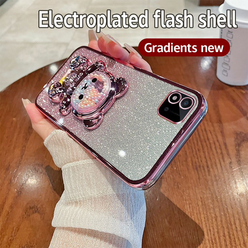 Soft Casing Realme C20 case Silikon Untuk RealmeC20 C 20 RMX3063 RMX3061 case berkilau Berlapis Kesi