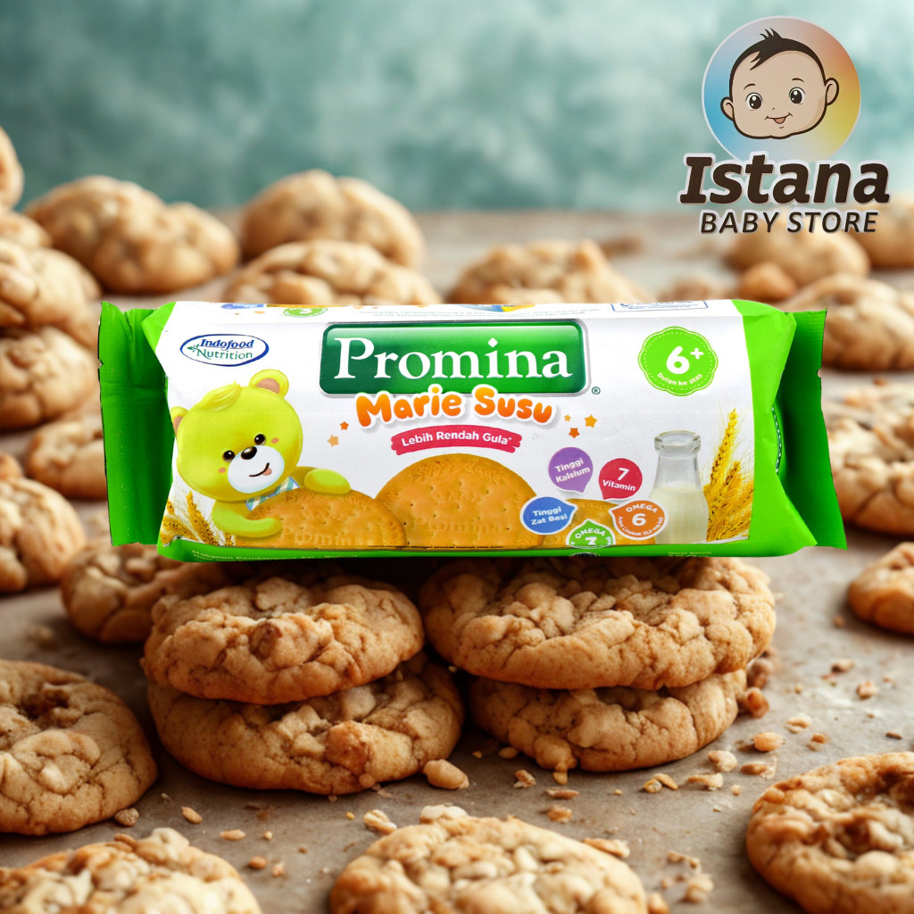 Promina Biskuit Bayi Marie Susu Roll 150gr Makanan Bayi MPASI 6 Bulan Istana Baby