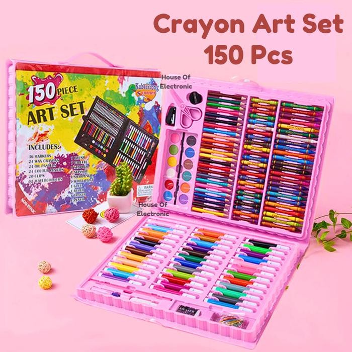 

Promo Crayon Art Set 150 Pcs Pensil Warna Lengkap Alat Lukis Anak Krayon Anti Air Mainan Edukasi Anak Alat Mewarnai Lengkap - Pink Terlaris