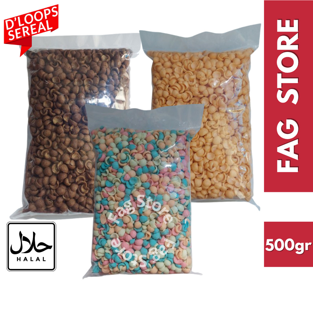 

DLOOPS Sereal Rasa Coklat Buah keju [500gr]