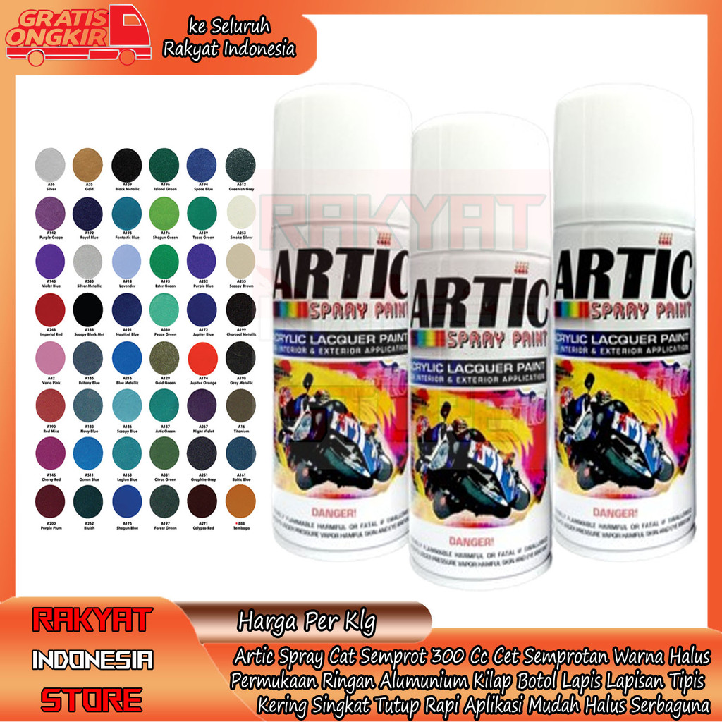 

Artic Spray Cat Semprot 300 Cc Botol Semprotan Kilap Cet Alumunium Baja Warna Pegangan Otomotif Panel Permukaan Finishing Paduan Stabil Presisi Kaca Seng Motor Mobil Campuran Proyeksi Rapat Komponen XREE Tutup Multifungsi Serba Guna