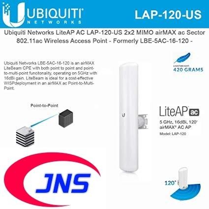 litebeam ac sectoral 16dbi 120degree lbe-5ac-16-120