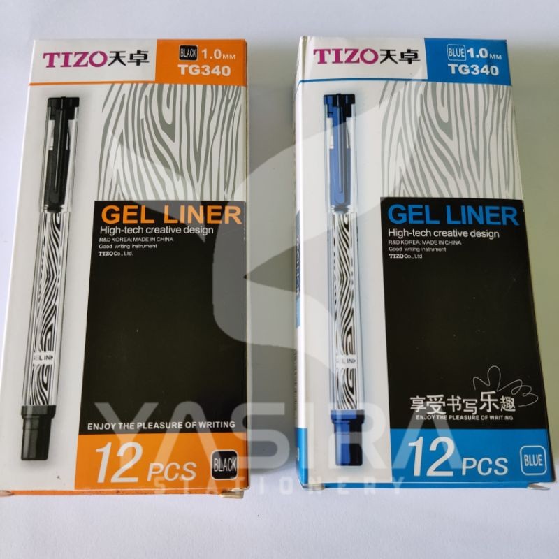 

Pulpen Gel Pen Tizo Zebra TG340 1.0mm